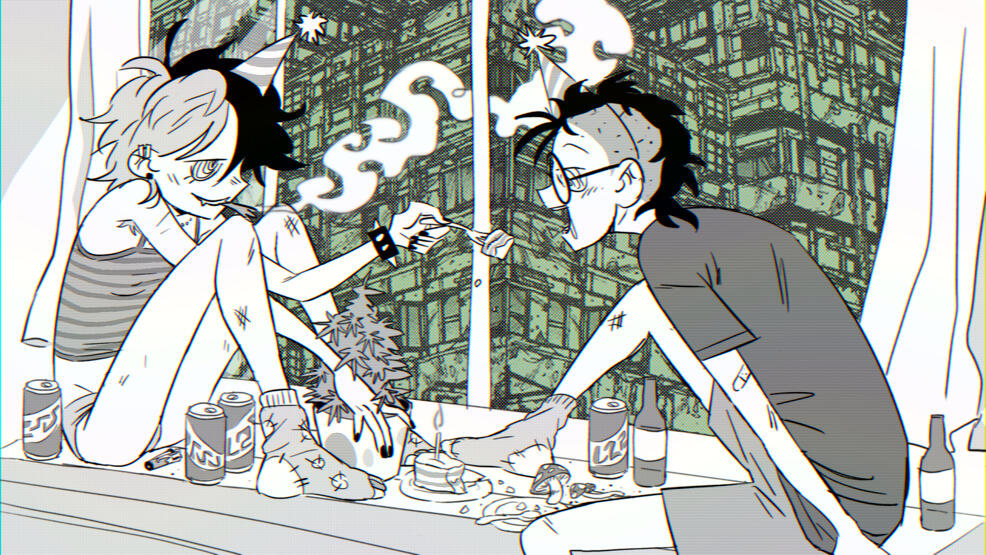 dorohedoro ocs. character on right belongs to @bukkoroli