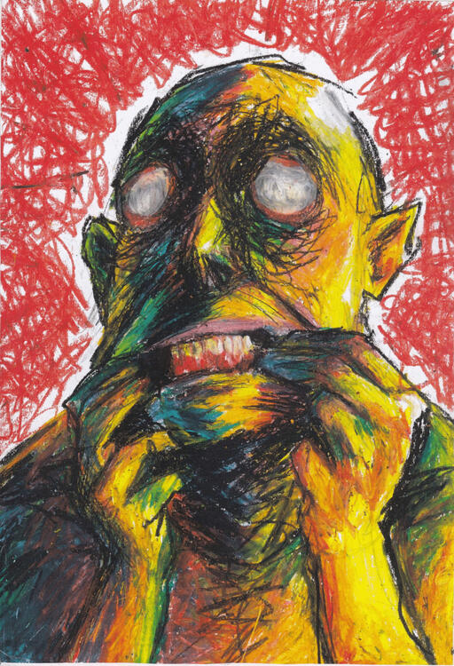 Untitled. oil pastels on paper