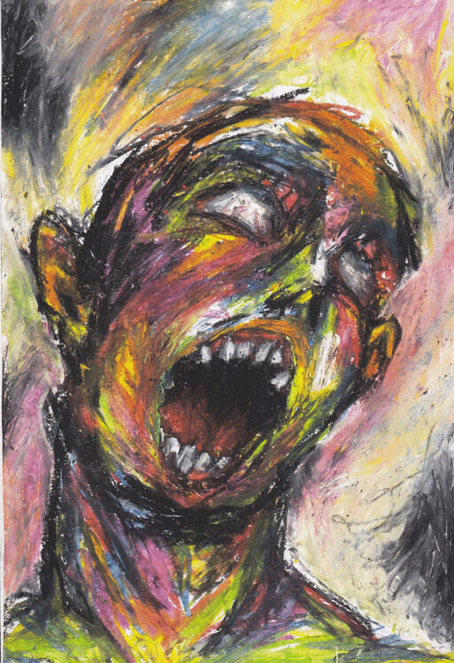 Untitled. oil pastels on paper
