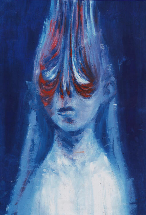 Untitled. oil paint on paper