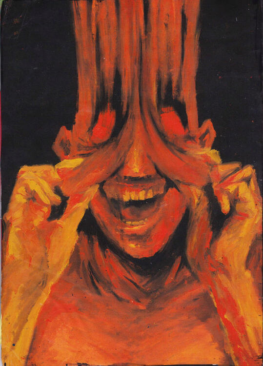 &#39;Loss of Identity&#39;. oil paint on canvas