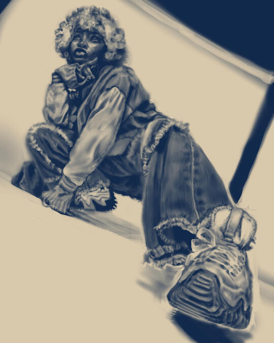 Untitled. kimodameshi 7 figure drawing challenge (march 2025)