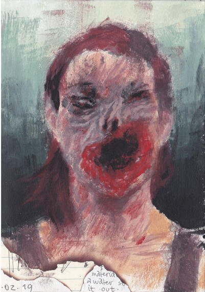 Untitled. oil paint on paper