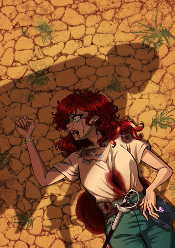 fullbody rendered with background