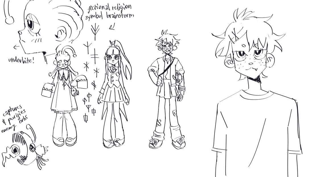 magical girls doodles