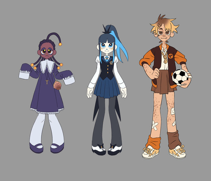magical girls. in order : angler, swallow, cheetah